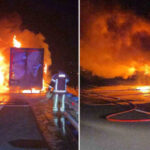 gebzede otoyolda seyreden kargo kamyonu bir anda alev aldi F8nQA41C