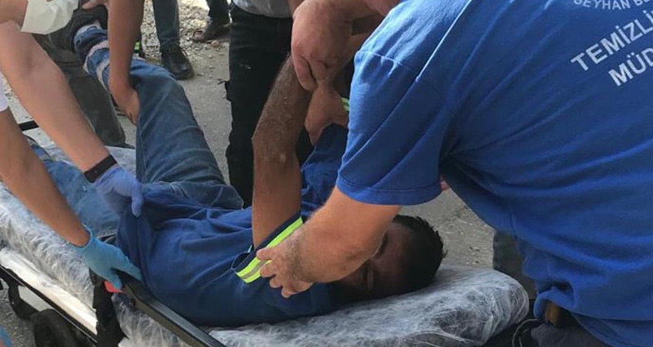 balkondan cop firlatilmasina tepki gosteren temizlik gorevlisine iki kisi saldirdi bkq4bb6G